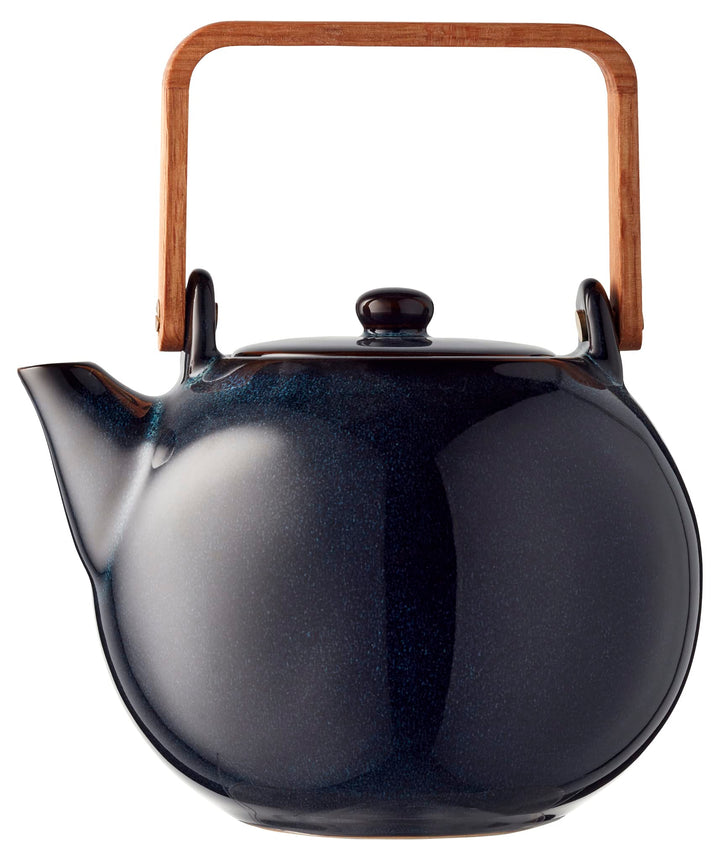 BITZ Teekanne, Kanne aus Steingut/Keramik für Tee, 1,2 Liter, Höhe 20 cm, Dunkelblau 1,2 liter Dunke