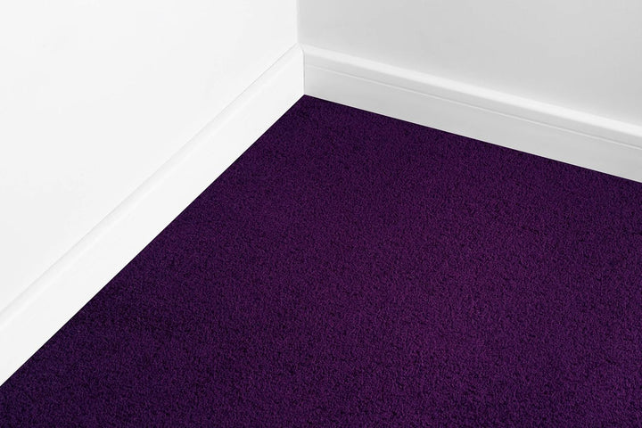 Einfarbiger Teppich Eton für Zimmer, Wohnzimmer, Schlafzimmer, Teppichboden Auslegware, violett lila