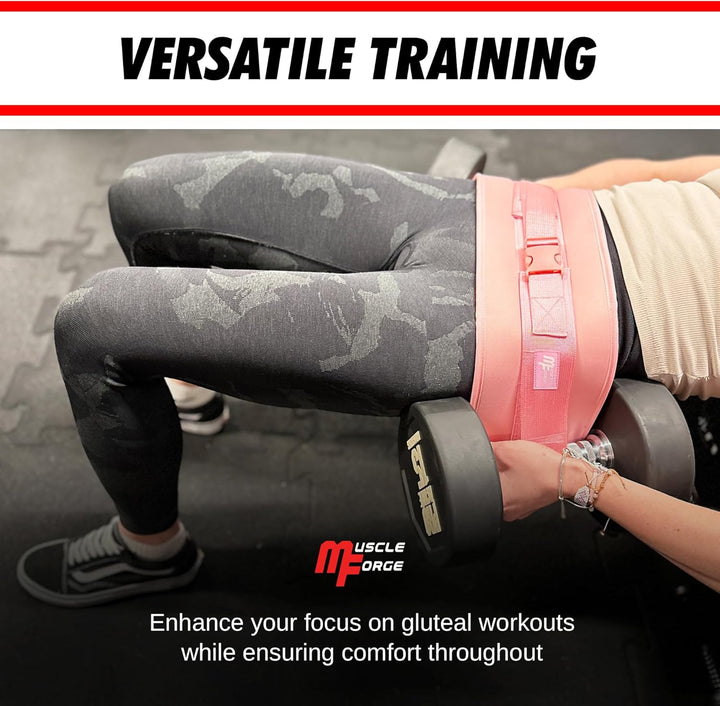 Hip Thrust Gürtel, Gewichtslastgürtel für das Anbringen von Hanteln für Hüftübungen, Glute Bridge, P