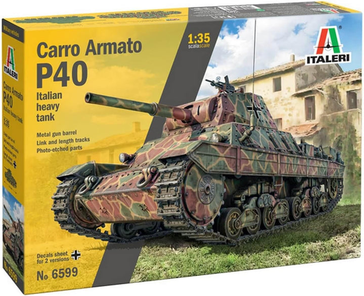 Italeri 6599 1:35 Carro Armato P40 - Modellbau, Bausatz, Standmodellbau, Basteln, Hobby, Kleben, Pla