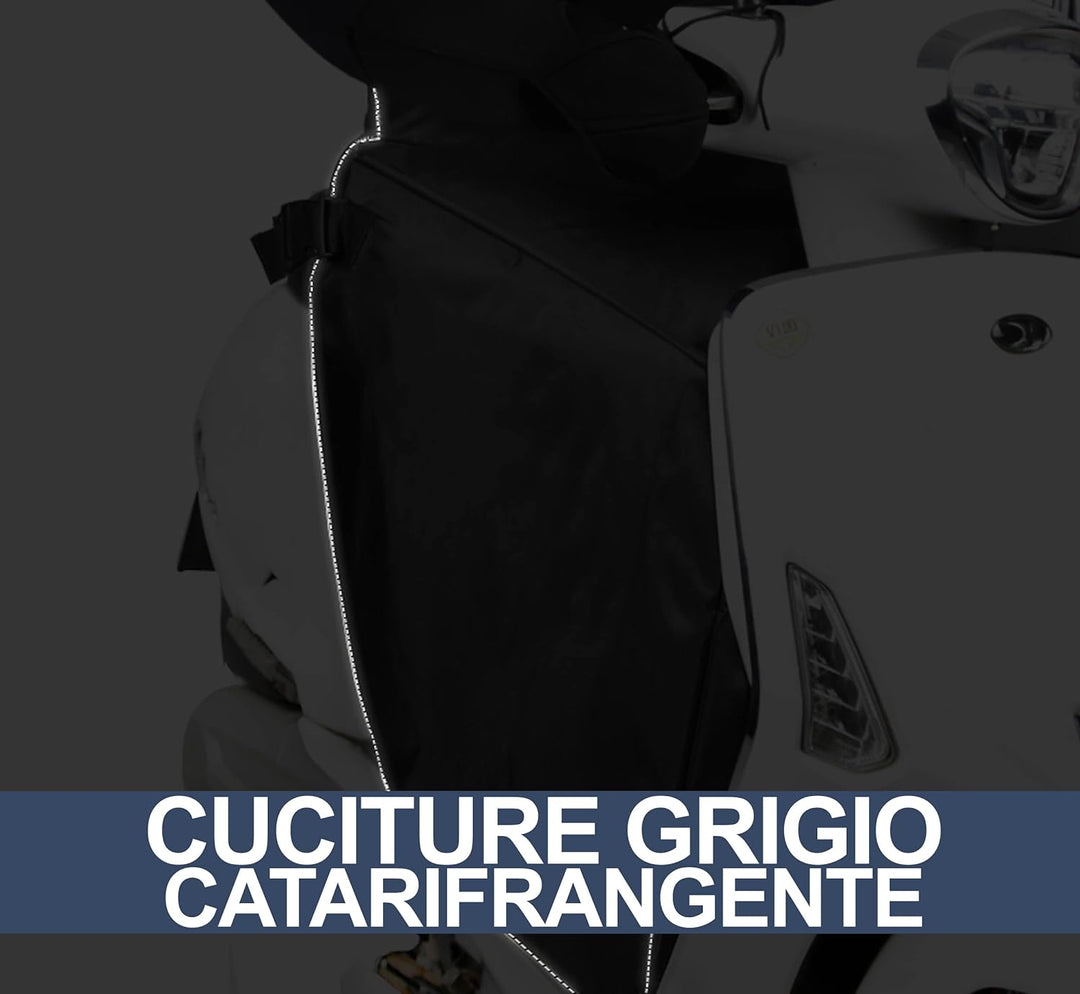 Auto Accessori Lupex Universal-Fusssack für Scooter und Motorrad, verstellbar, wasserdicht und windd