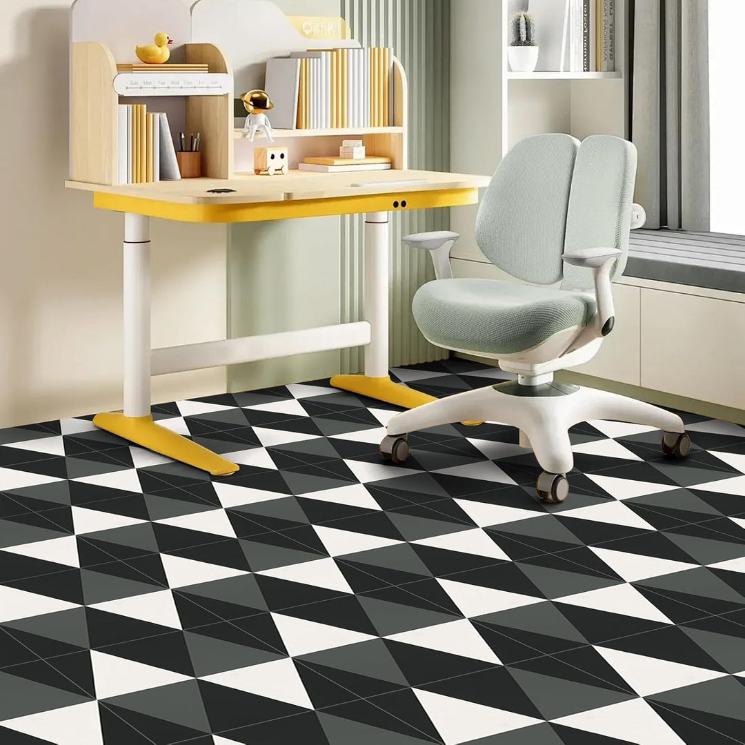 NUFLR PVC Bodenbelag Selbstklebend, Vinylboden Selbstklebend, Wasserfest Rutschfest Selbstklebende B