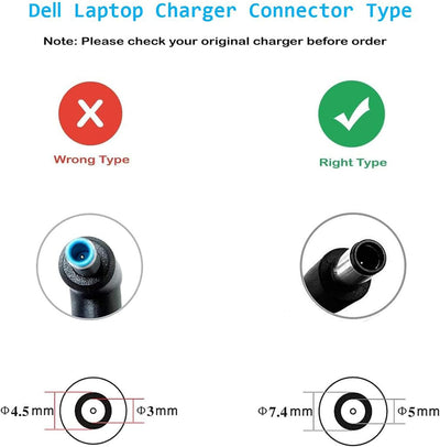 FSKE 130W Laptop Netzteil für Dell, 19.5V 6.7A Ladegerät für Dell Inspiron 15 5576 7000 7557 7559 XP