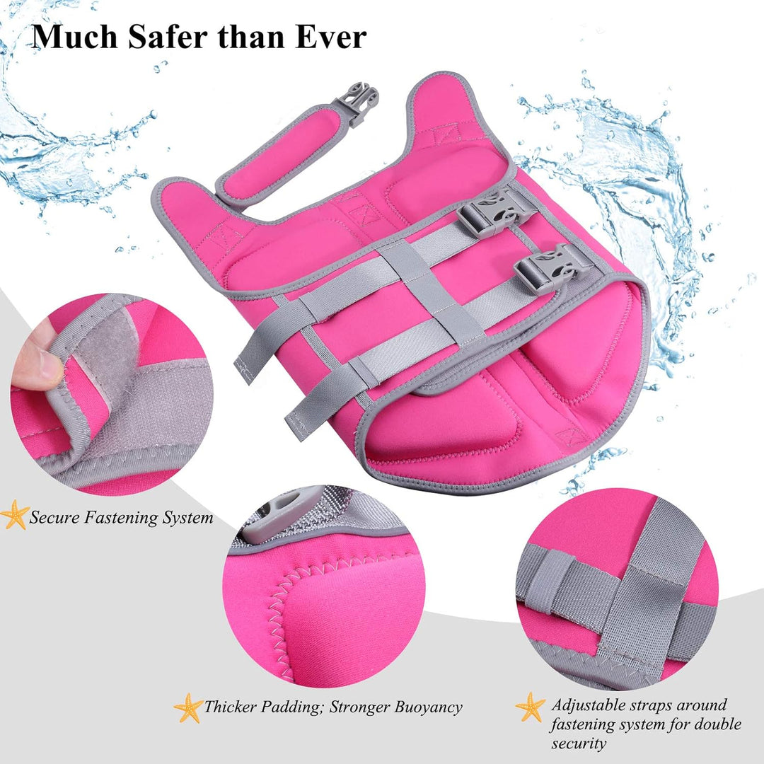 VIVAGLORY High Buoyancy Schwimmweste Hund, Rettungsweste, Hundeschwimmweste für Bootfahren, Schwimmh