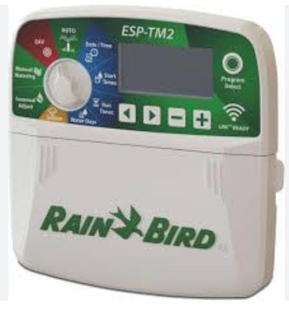 Rain Bird Bewässerungs-Zeitschaltuhr für 12 Zonen, kompatibel mit Regensensor und WLAN-Modul (nicht