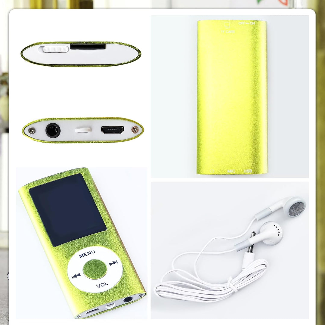 MP3-Player/MP4-Player Bluetooth 5.0, 1.8" Tragbarer HiFi-Musikplayer mit Verlustfreiem Sound und Lau