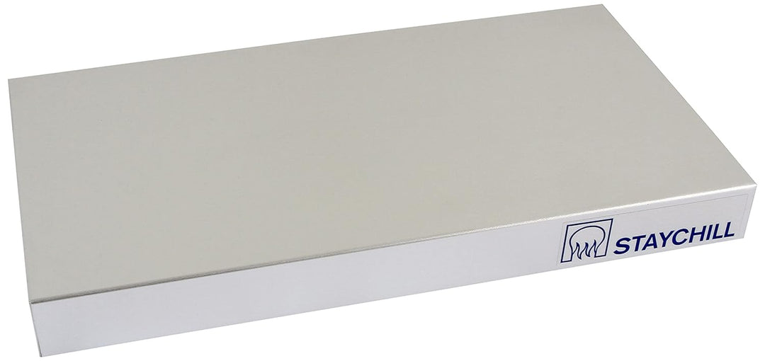 Saro Stay Cool 1/3 GN Kühl-Servierplatte, Metall, Silber, 32.5 x 17.6 x 3.6 cm