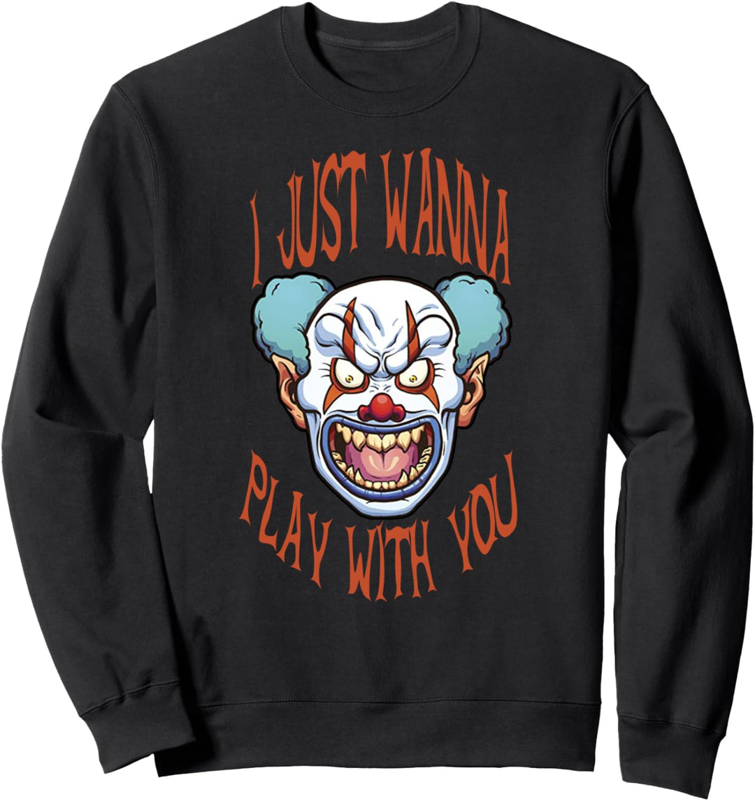 Evil Clown Horror Scary Killer Clowns Haunted Halloween Gift Sweatshirt