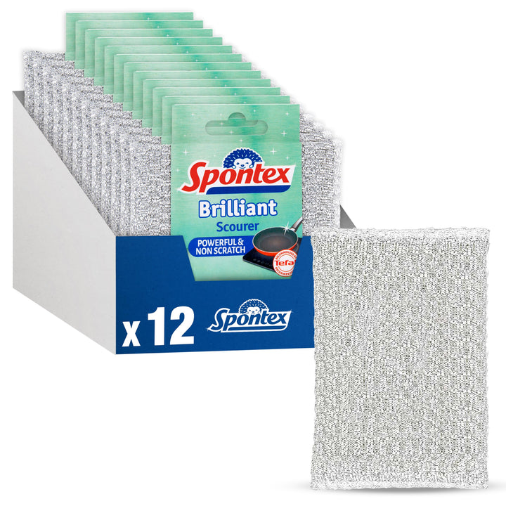 Spontex Brilliant Scourer (Pack of 12)