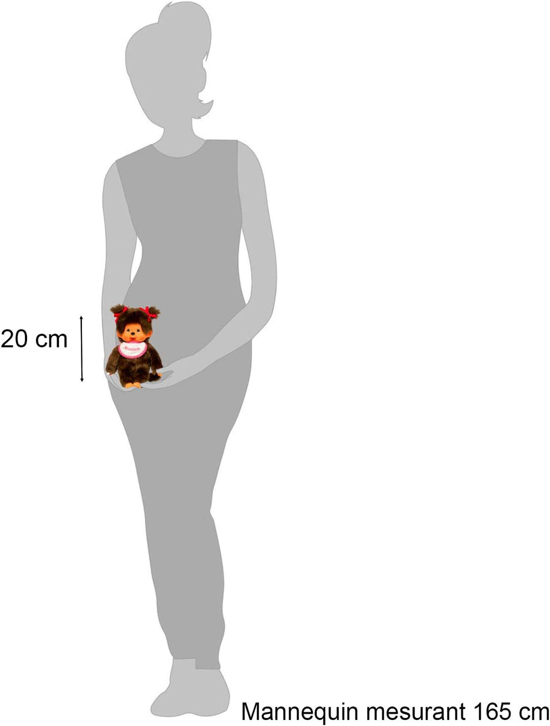 Monchhichi 25555 a Toy, Rose