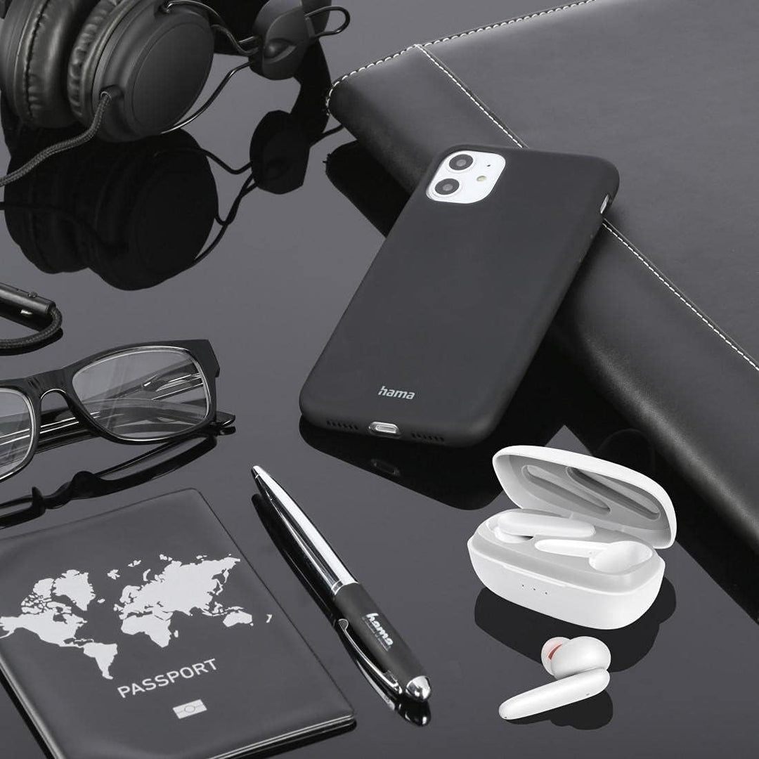 Hama Bluetooth Kopfhörer In Ear (kabellose Kopfhörer mit Ladestation 4x nachladbar für 20h Musik, Tr