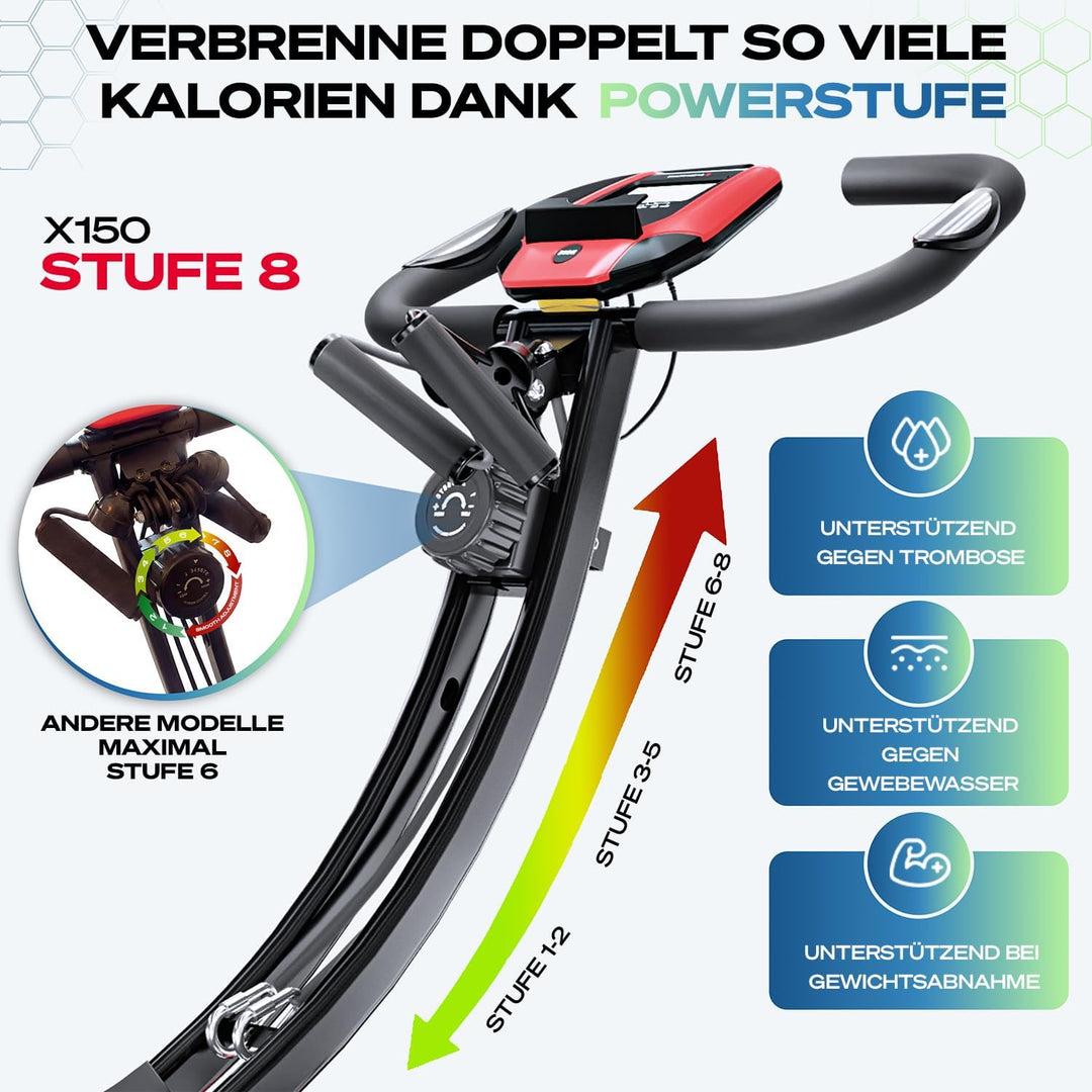 Fitness Fahrrad + Sportstech Live App mit Live- & On Demand-Kursen für Full Body Workout-Erlebnis |