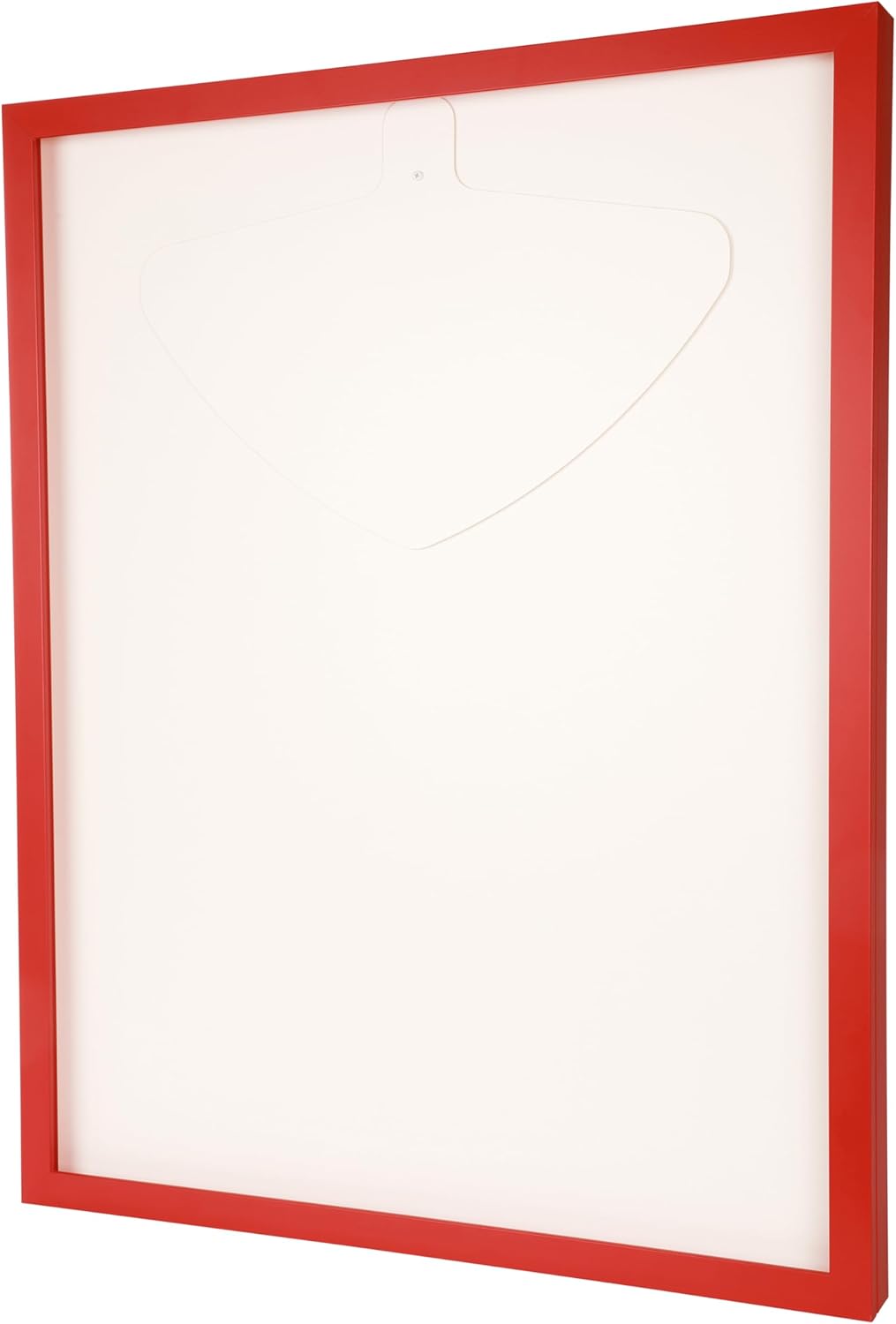Trikotrahmen mit Drehtür – 'Rot' - Rückwand Weiss | Grösse: 90x70cm - von vorne bestückbar - stabile