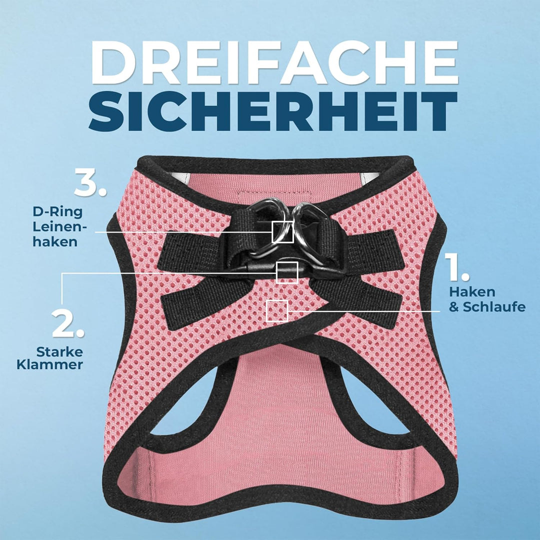 Voyager Step-In Air Hundegeschirr by Best Pet Supplies - All Weather Mesh Step in Vest Harness für k