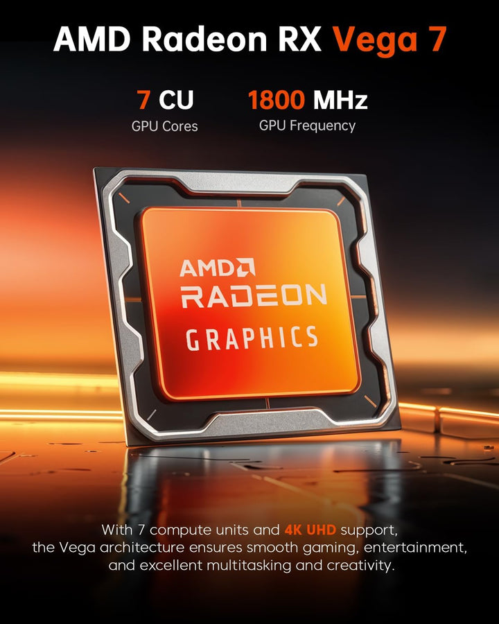 ACEMAGIC Kron Mini K1 Mini PC, AMD Ryzen 5 7430U (Äquivalent zu 5850U, 6C/12T, Bis zu 4.3Ghz),32GB D