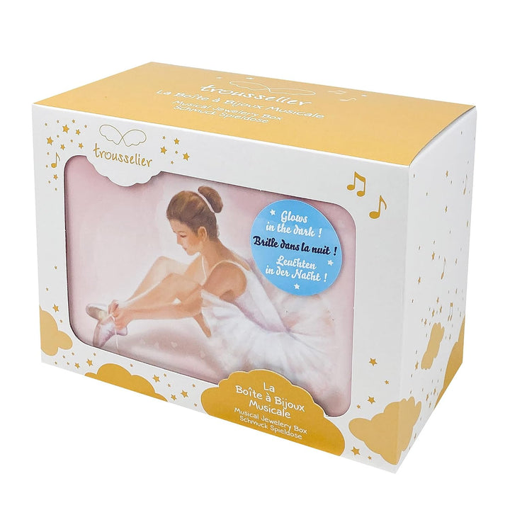 Trousselier 6260974 Schmuckschatulle für Kinder, Ballerina, Spieluhr mit tanzender Figur und Musik,
