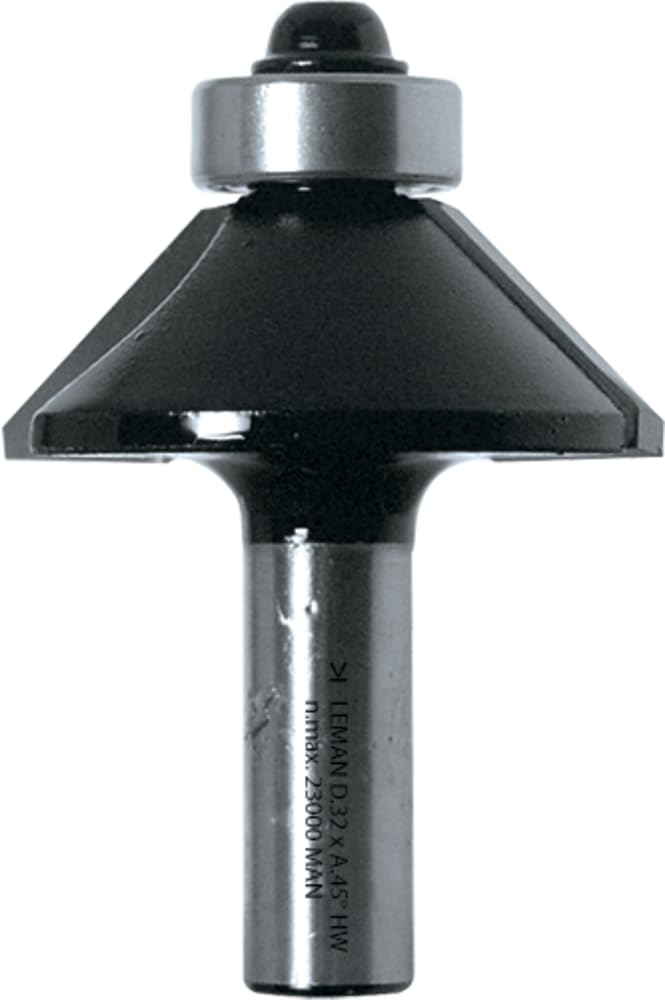 Leman 4686.745.00 Strähne Kantenfräse Querlochsenker 45 ° HM Ø 45 mm gelesen 20 mm mit Guide, blau,