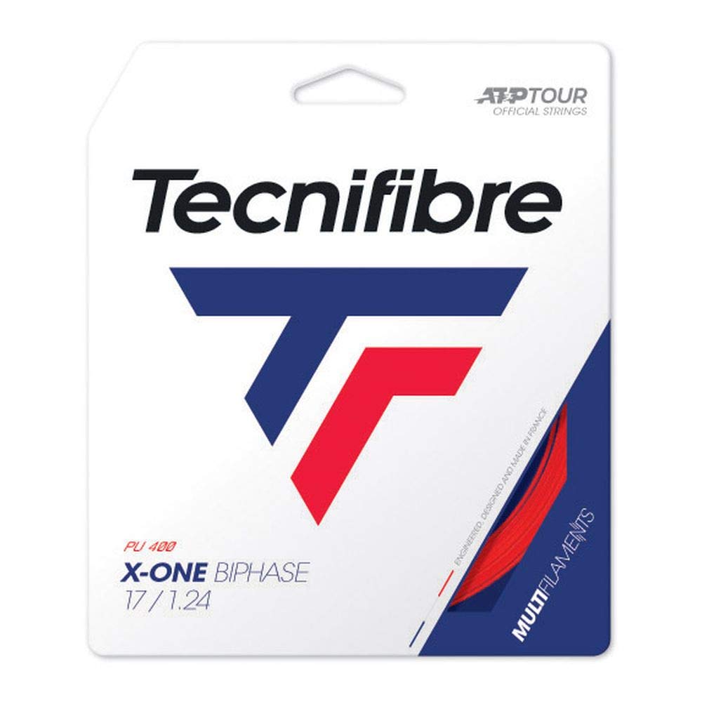 Tecnifibre X-One Biphase 12M Rot Tennis Saitenset Multifil Rot 1,24, 1,24