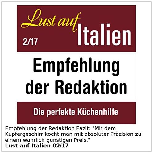 Tornwald-Schmiede Kupfertöpfe Induktion: Kupfer-Kochtopf mit Deckel, 20 cm (Kupfer Kochtopf Induktio