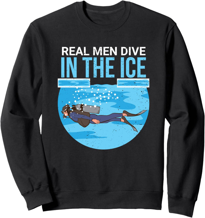 Eistauchen Extremsport Geschenke lustiger Spruch Eis Taucher Sweatshirt