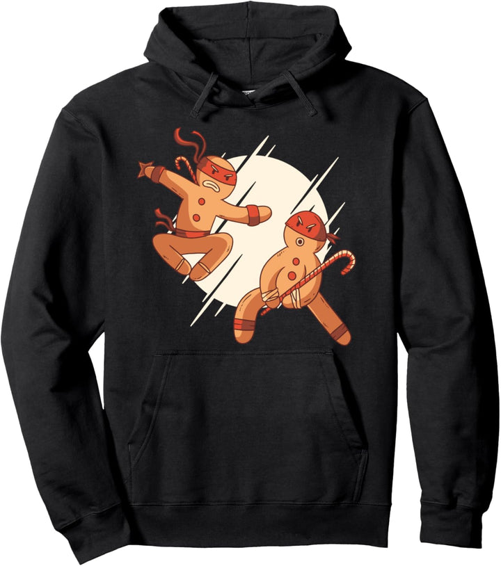 Weihnachts-Lebkuchen aus Ninja-Lebkuchen Pullover Hoodie