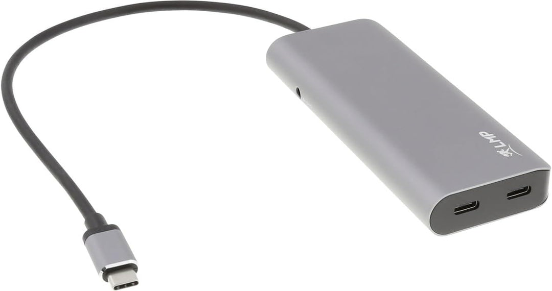 LMP Hub USB-A (4) und LMP (3) Hub mit 7 Ports Ladefunktion (BC1.2) externes Netzteil (36W) Spacegrau