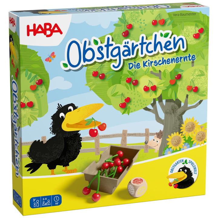 HABA Obstgärtchen kooperatives Kinderspiel ab 3 Jahren mit kleinen Kirschen