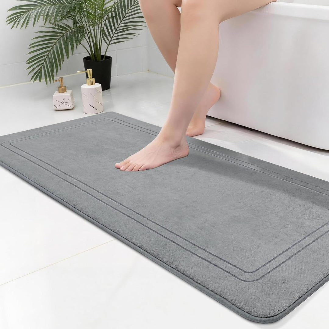 chakme Badematte rutschfest,Badezimmerteppich Weich Badteppich Saugfähige Badvorleger Duschvorleger