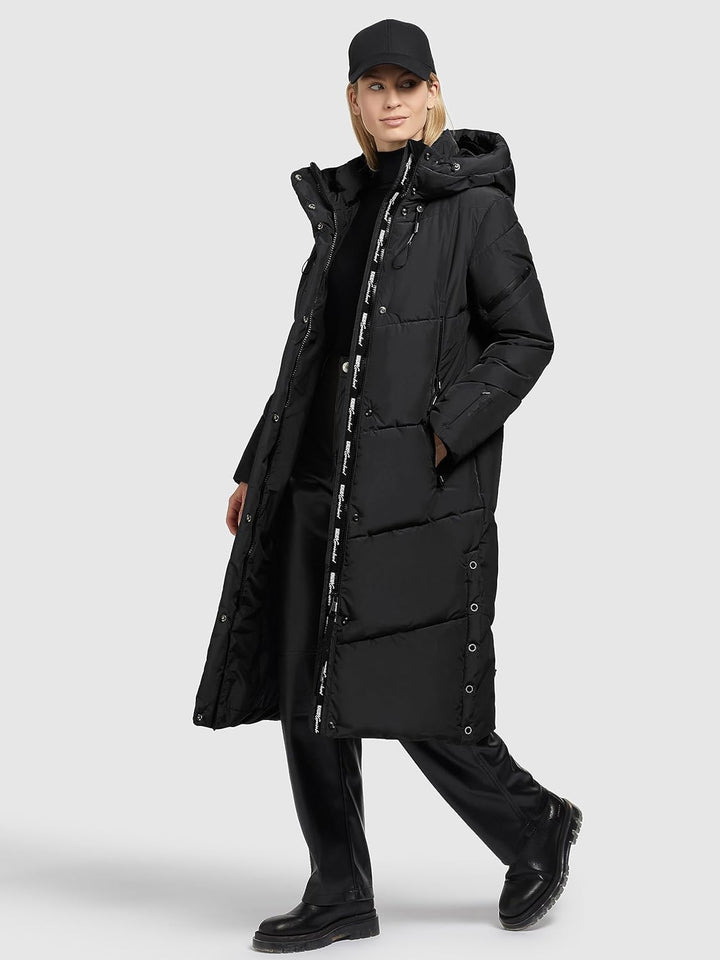 khujo Sonje5 Frauen Wintermantel rosé Basics, Casual Wear, Streetwear S Schwarz, S Schwarz