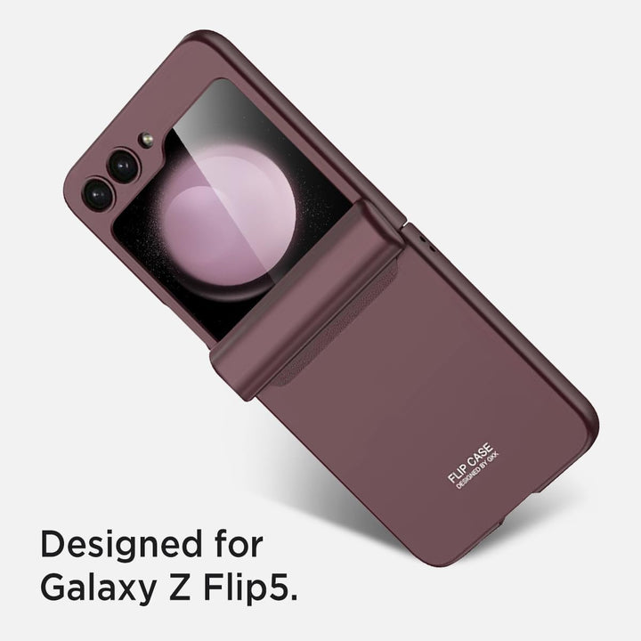 Miimall Kompatibel mit Samsung Galaxy Z Flip 5 Hülle mit Scharnierschutz Magnetischer [Externer Bild