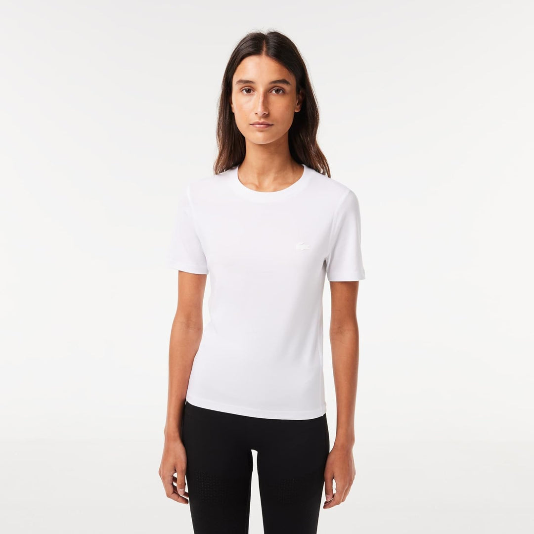 Lacoste Damen T-Shirt 32 Weiss, 32 Wei&#xDF;