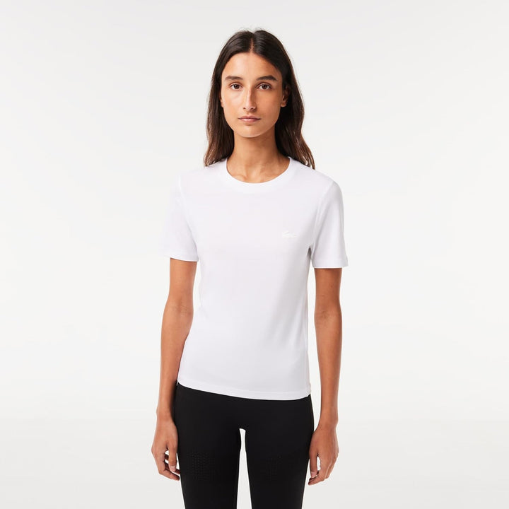 Lacoste Damen T-Shirt 32 Weiss, 32 Wei&#xDF;