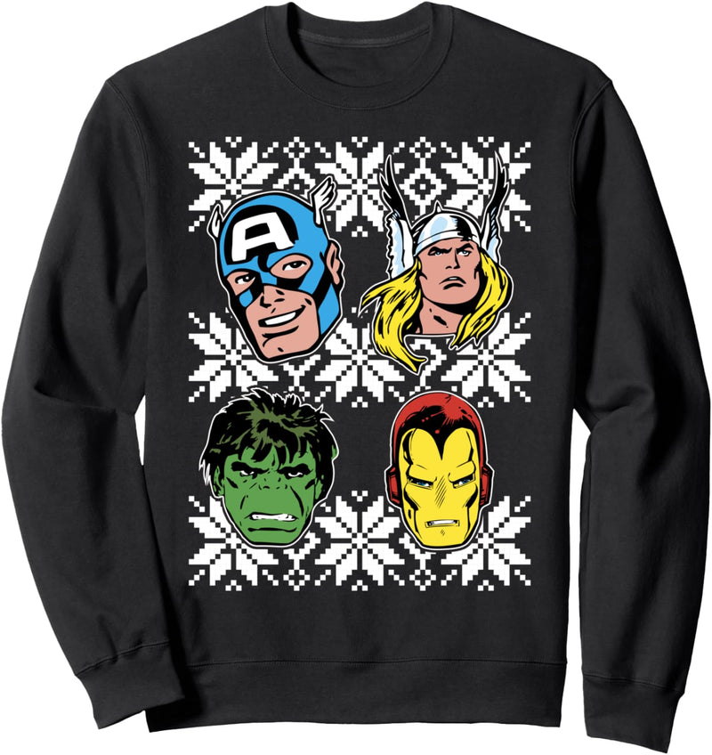 Marvel Thor Hulk Retro Weihnachten Sweatshirt