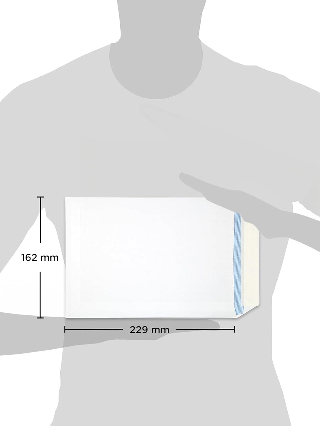 Blake Purely Packaging Papprückwand Versandtasche Haftklebung Manille C5 229 x 162 mm Weiss, C5 229