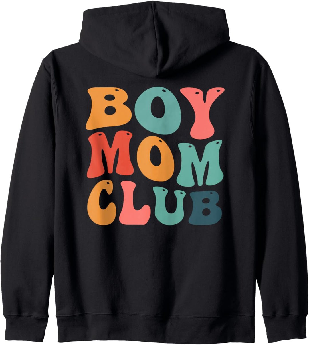 Groovy Boy Mom Club Retro Cool Moms Club vorne und hinten Kapuzenjacke