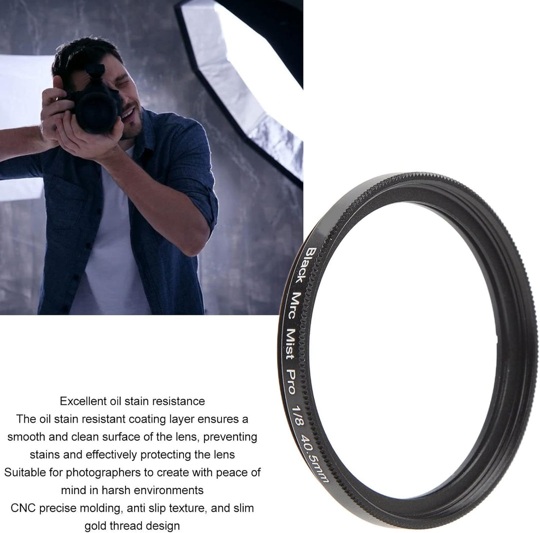 Black Diffusion 1/8 Lens Filter, Black Mist Cinematic Effect Diffusion Lens Filter mit 18 Mehrschich