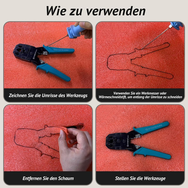 3 Stück 40x30x2.5cm recision Defined Werkzeugkiste Schaumstoff,werkzeugkisten-schaumstoff,einsätze f