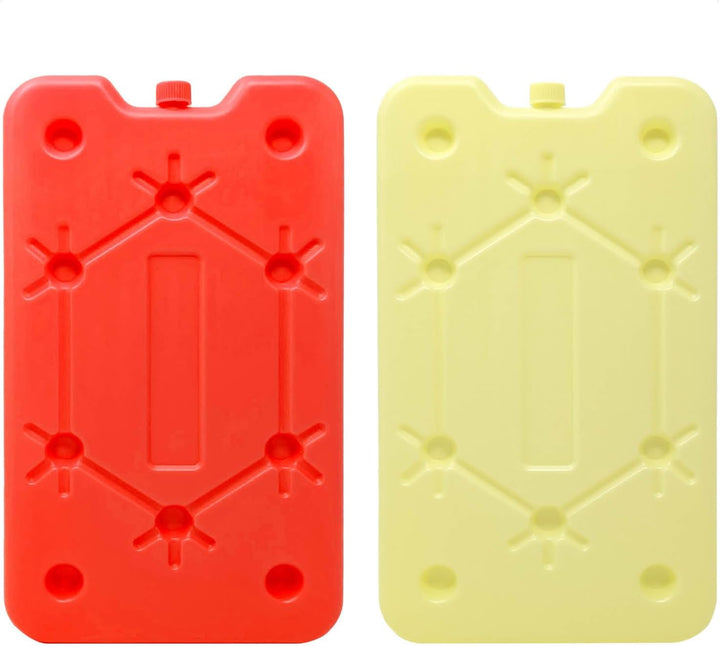 com-four® 4X Extra flaches Kühlakku - Platzsparend und ideal für Kühlbox und Kühltasche - Grosses Kü