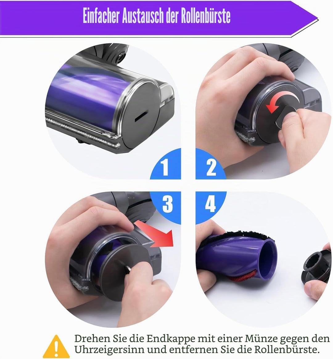 Reinigungskopf Ersetzen Bürste für Dyson V7 V8 V10 V11 V15 SV10 SV11 SV12 Staubsauger Kopf Putzen An