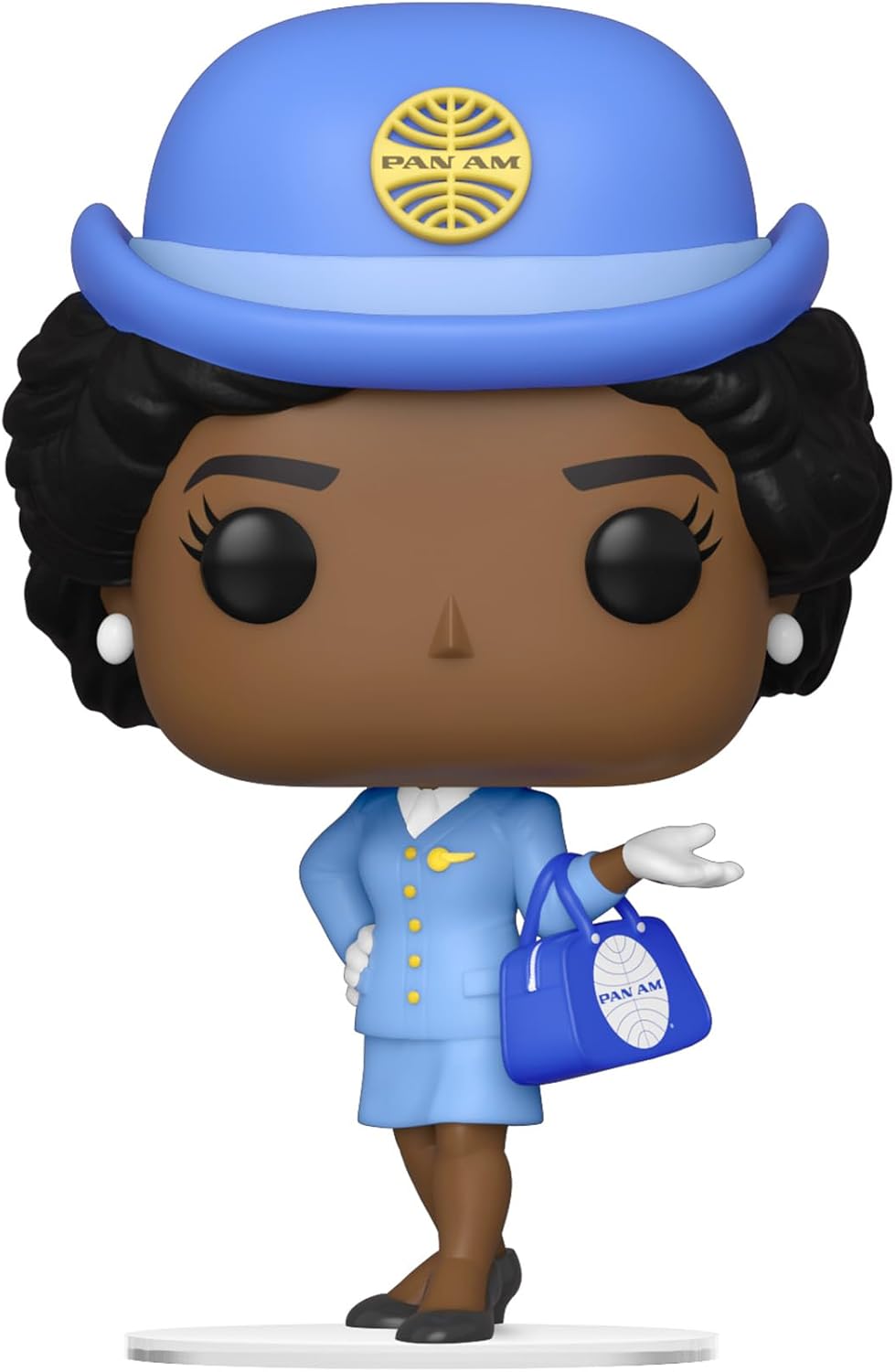 Funko POP! Ad Icons: Pan Am Stewardess Am - Stewardess - Blau Bag - Pan-Am - Vinyl-Sammelfigur - Ges