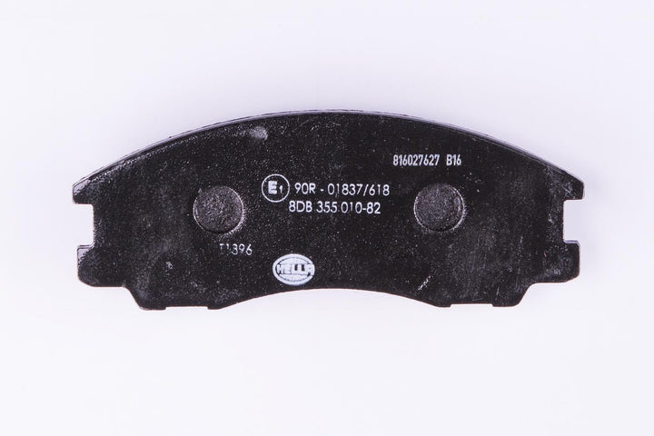 HELLA PAGID 8DB 355 010-821 Bremsbelagsatz - T1396 - Dicke/Stärke: 16.6mm - Bremssystem: Mando - mit