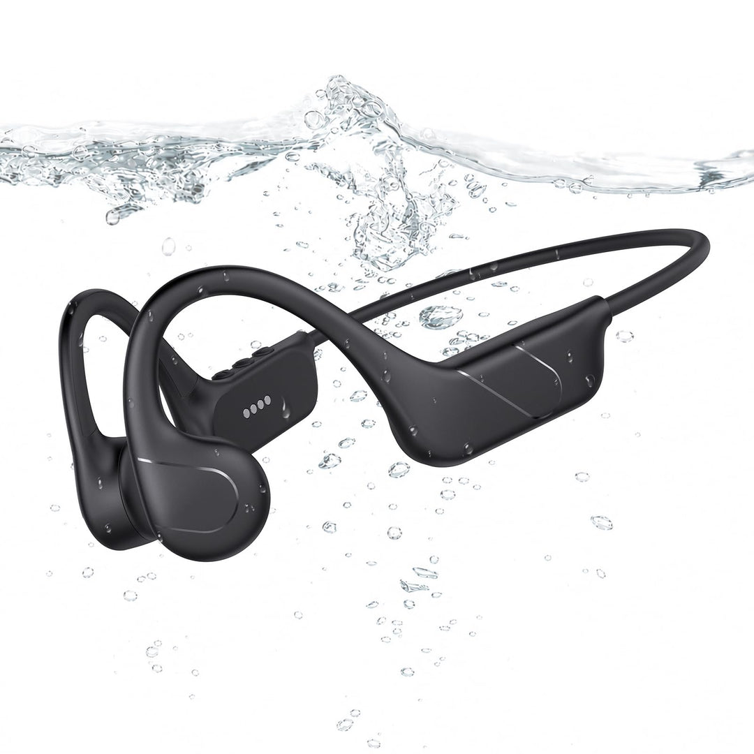 Knochenschall Kopfhörer Schwimmen Bluetooth 6.0, 32GB Speicher | IPX8 Wasserdichter Kopfhörer mit MP