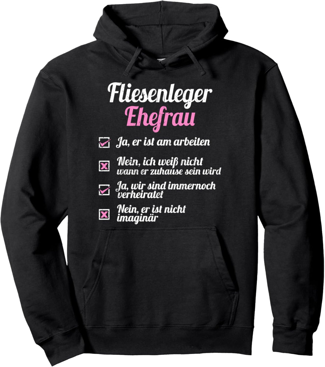 Fliesenleger Tshirt Sprüche Heimwerker Herren Plattenleger Pullover Hoodie