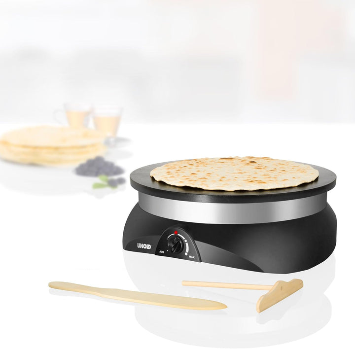 UNOLD Crepesmaker Profi, 1250 W, Durchmesser: 33cm, mit Zubehör,