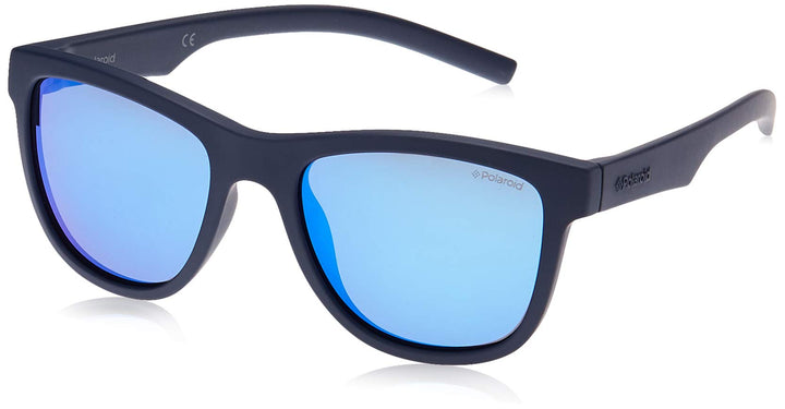 Polaroid Unisex-Kinder PLD 8018/S JY CIW 47 Sonnenbrille, Blau (Rubber Bluette/Grey)