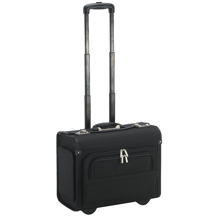 Business Pilotenkoffer auf Rollen 46 cm schwarz