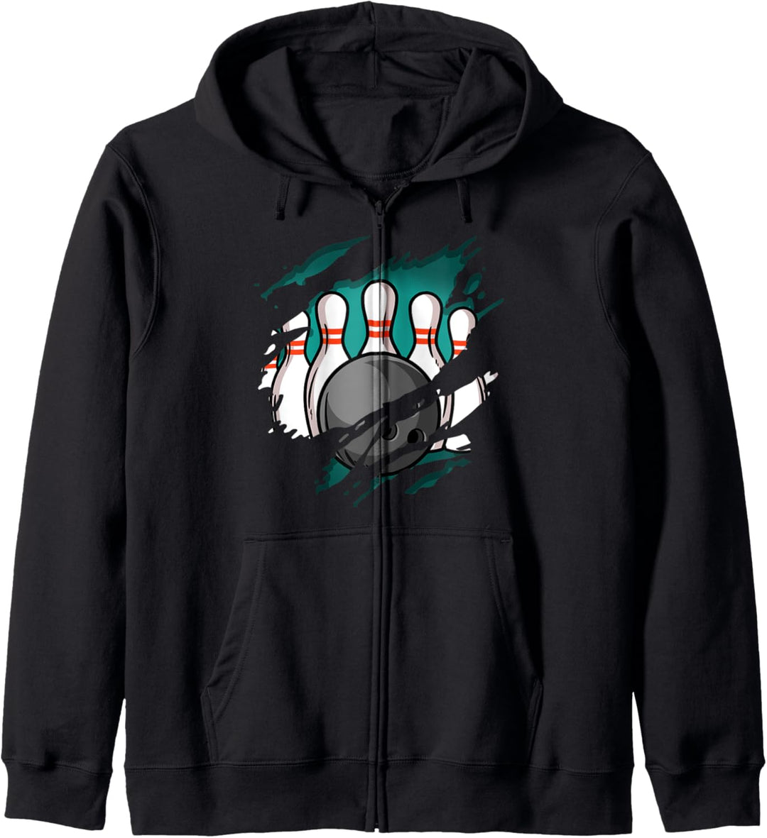 Bowling Pins - Bowlen Bowler Bowling Kapuzenjacke
