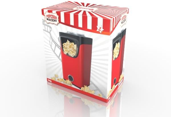 Gadgy Popcornmaschine Heissluft - Popcorn Maker - Popcorn Maschine Ohne Fett und Öl - Popcornmaschin