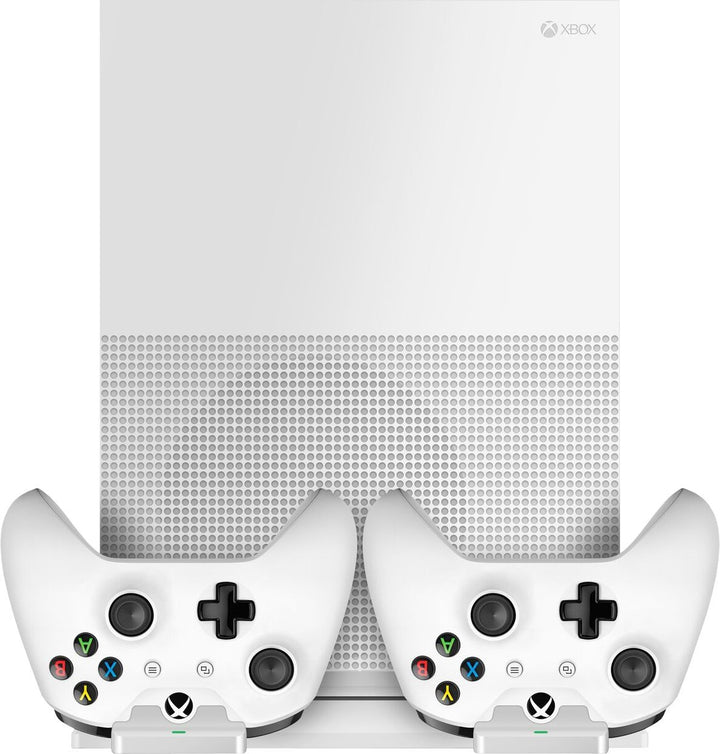 Xbox One S - Base Stand inkl. USB-Hub, Ladestation für 2 Controller und 2 Akkus