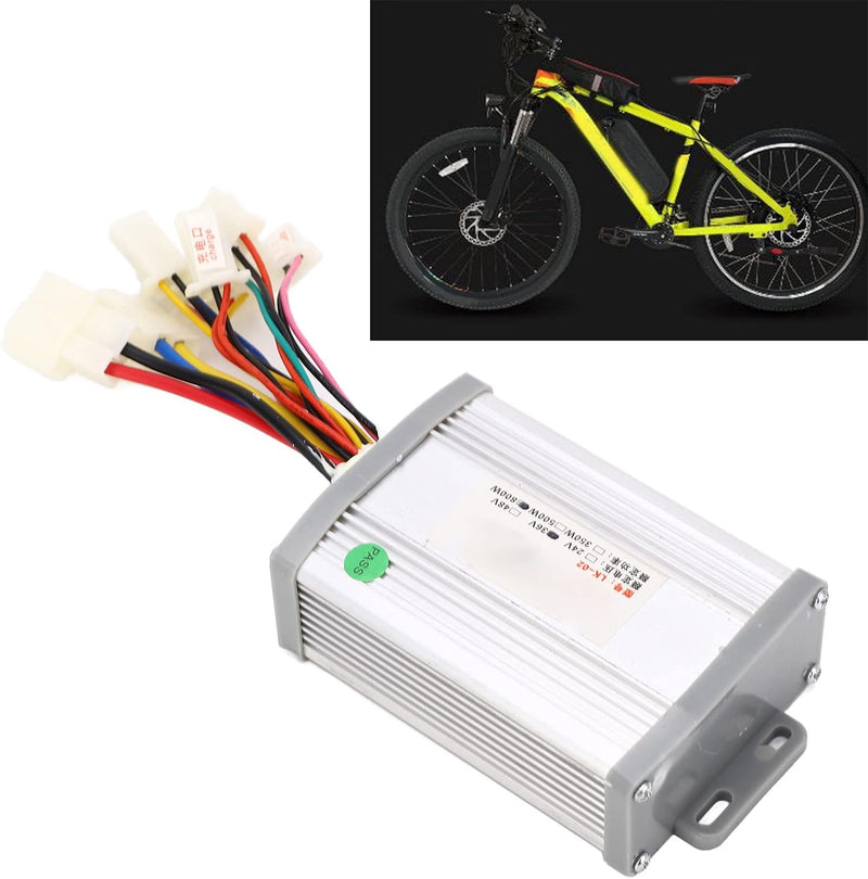 Alomejor 36V 800W Brushed Controller Überstromschutz Elektrofahrrad Brushed Controller mit Gehäuse a